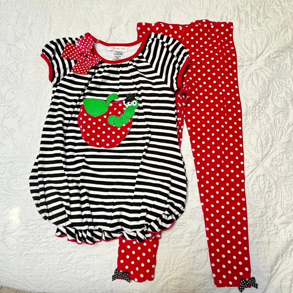 Bonnie Jean Apple School Outfit Size 6